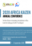 2020 Africa Kaizen Annual Conference Flyer