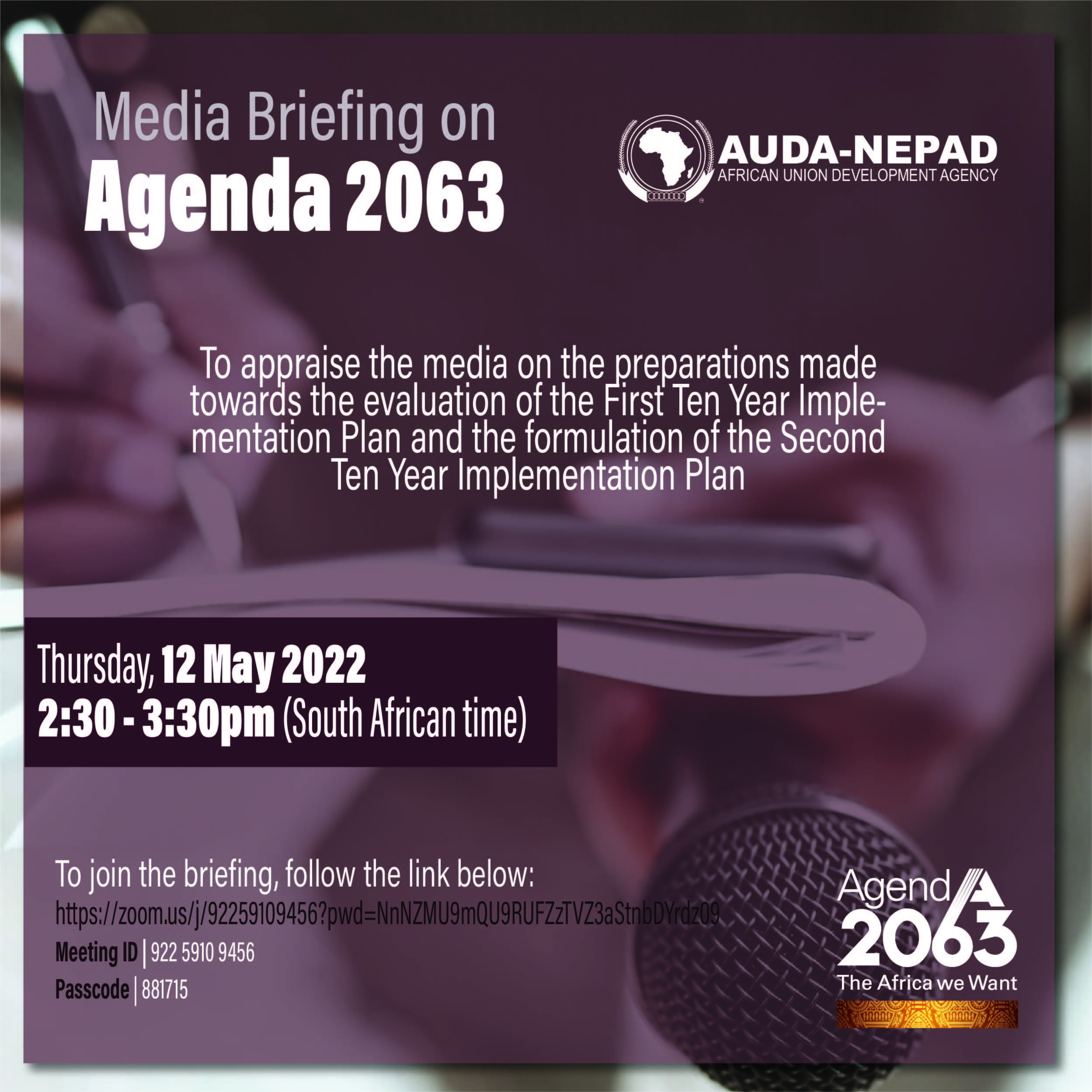 AUDA-NEPAD Media Briefing on Agenda 2063