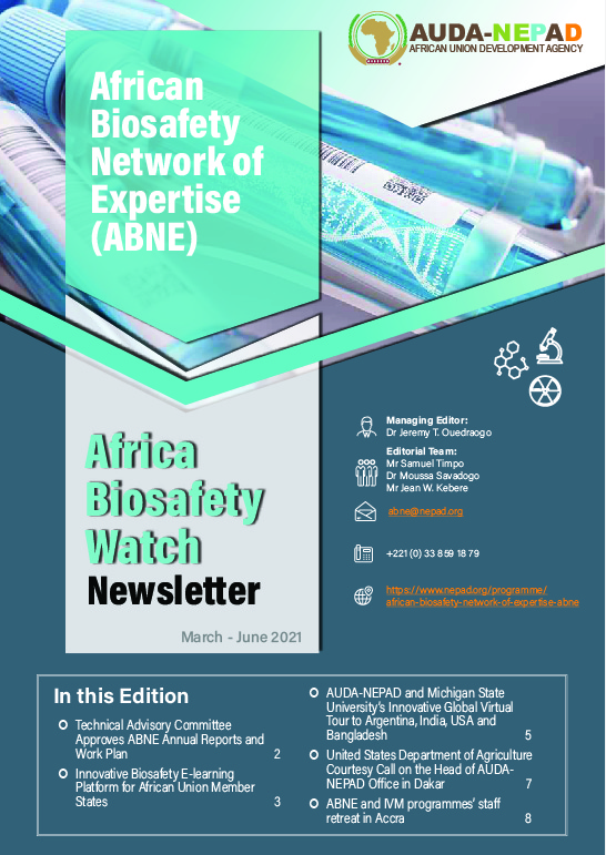ABNE: Africa Biosafety Watch Newsletter: March-June 2021_French