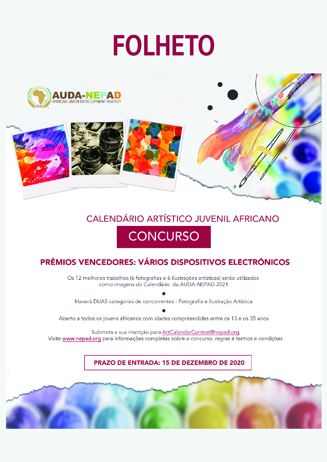 Brochure: AUDA-NEPAD African Youth Art Calendar Contest: Portuguese