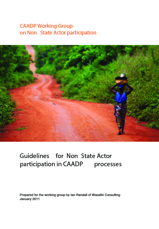 Guidelines for Non State Actor participation in CAADP processes