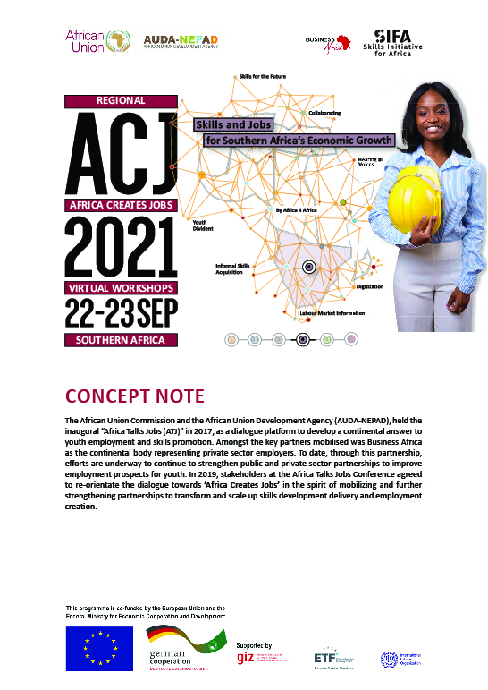 Concept Note: Regional Africa Creates Jobs Workshop: Southern Africa