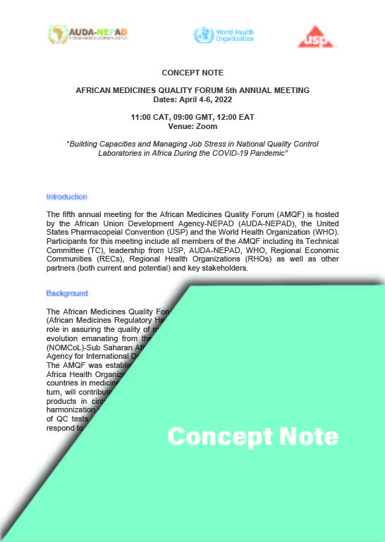 Concept Note: 5th AMQF Annual Meeting