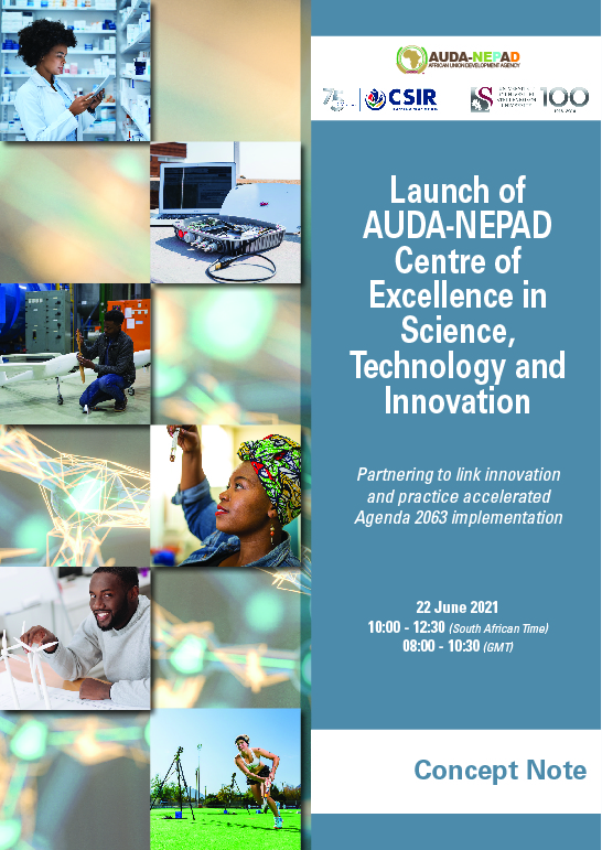 Concept Note: Launch of AUDA-NEPAD Centre of Excellence in Science, Technology and Innovation