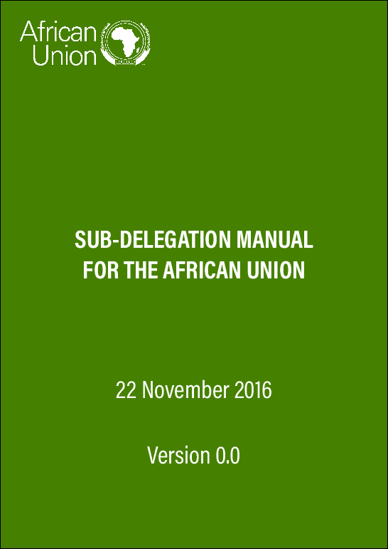 Sub-Delegation Manual for the African Union