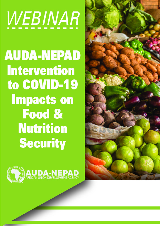 Webinar Flyer: AUDA-NEPAD Initiative to COVID-19 Impacts on Food & Nutrition Security