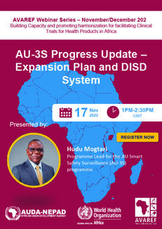 AVAREF Webinar: AU-3S Progress Update Expansion Plan and DISD System