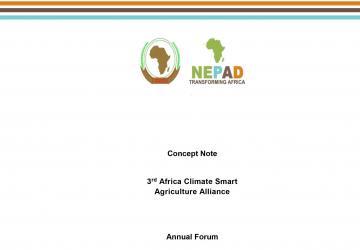 Concept Note: 3rd Africa Climate Smart Agriculture Alliance