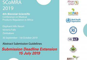 SCoMRA 2019: Abstract Submission Deadline Extension: 15 July 2019