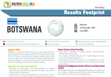 2019 AUDA-NEPAD Footprint: Country Profiles: Botswana