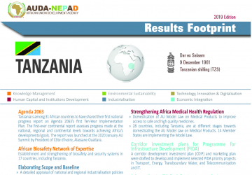 2019 AUDA-NEPAD Footprint: Country Profiles: Tanzania