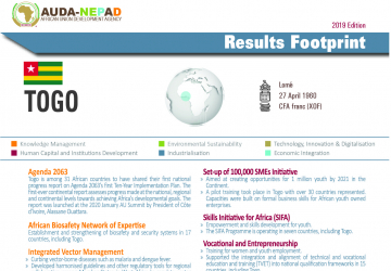 2019 AUDA-NEPAD Footprint: Country Profiles: Togo
