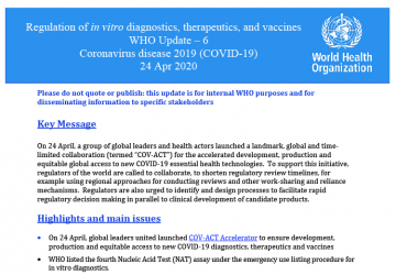 WHO Update 7 Regulation: Coronavirus Disease