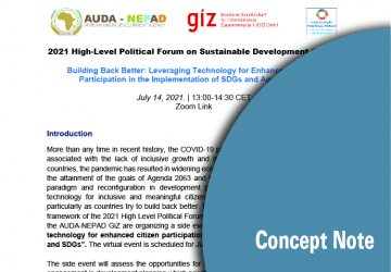 Concept Note: 2021 High-Level Political Forum on Sustainable Development (HLPF)