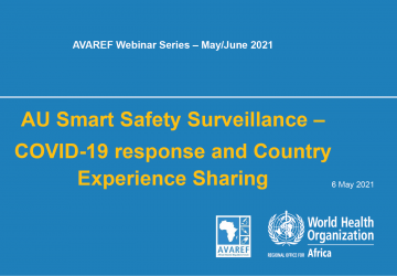 Presentation: AVAREF Webinar: AU Smart Safety Surveillance COVID-19 response