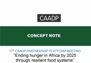 Concept Note: CAADP PP