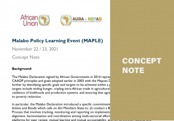 Concept Note: Malabo Policy Learning Event (MAPLE)