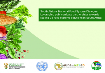 South Africa's National Food System Dialogue: Leveraging public-private partnership towards scaling up food systems solutions in South Africa