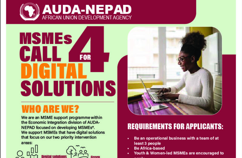 AUDA-NEPAD Call for MSME-led Digital Solutions 